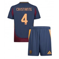 AS Roma Bryan Cristante #4 Tretí Detský futbalový dres 2024-25 Krátky Rukáv (+ trenírky)